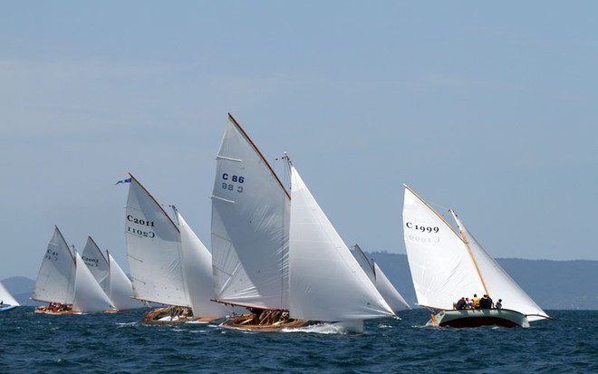 First Work as Rhapsody ploughs off on starboard - Gant Portsea Cup 2013 ©  Alex McKinnon Photography http://www.alexmckinnonphotography.com